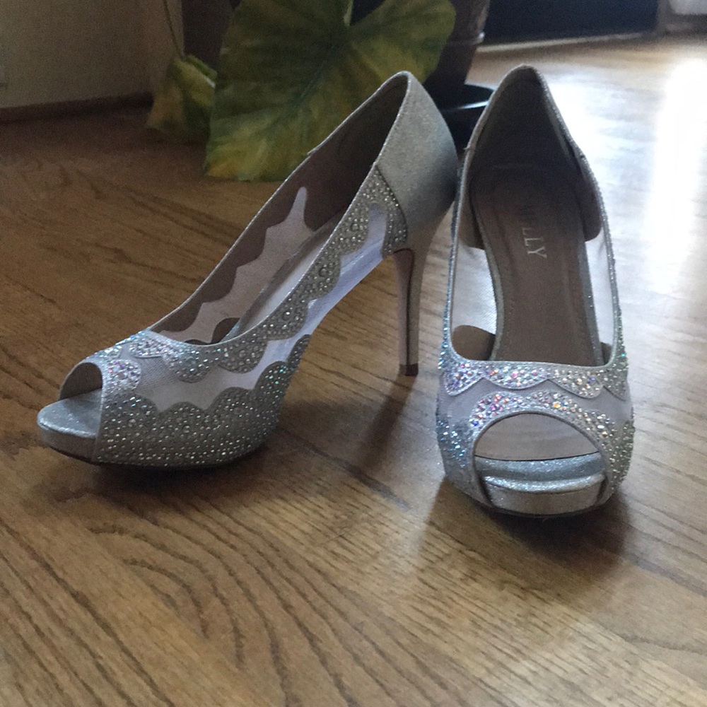 Silver Studded Pumps